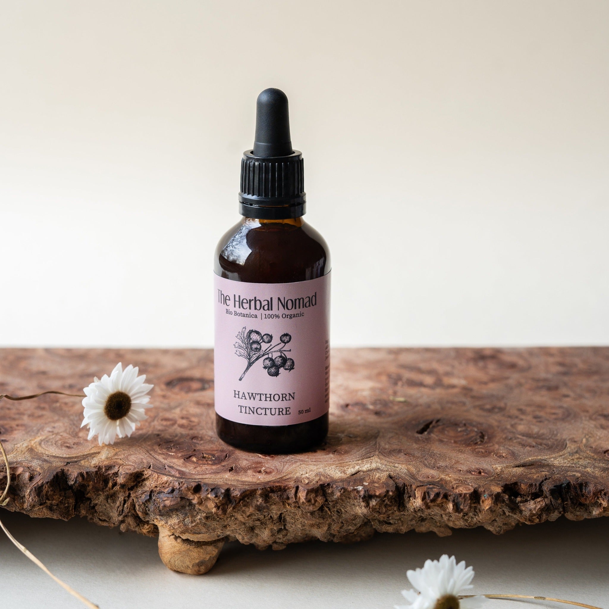 Hawthorn Tincture, handcrafted tincture 100% Organic.