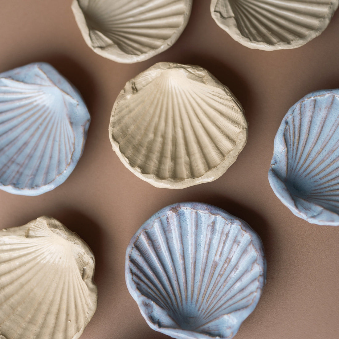 Handmade ceramic St. James Shell Natural