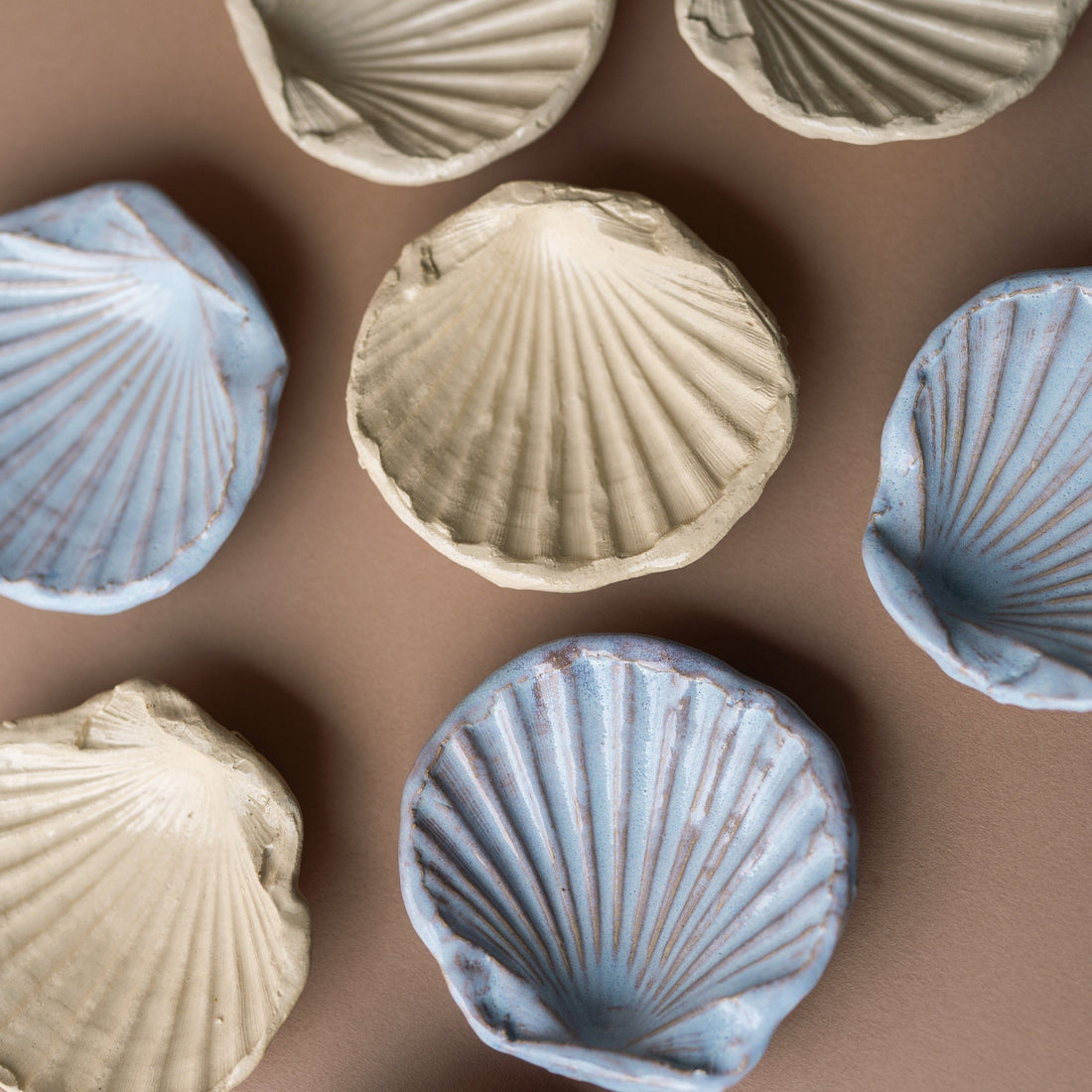 Handmade ceramic St. James Shell Lavender