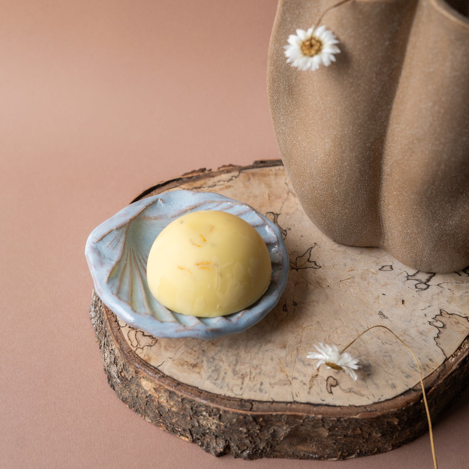 Handmade ceramic St. James Shell Lavender