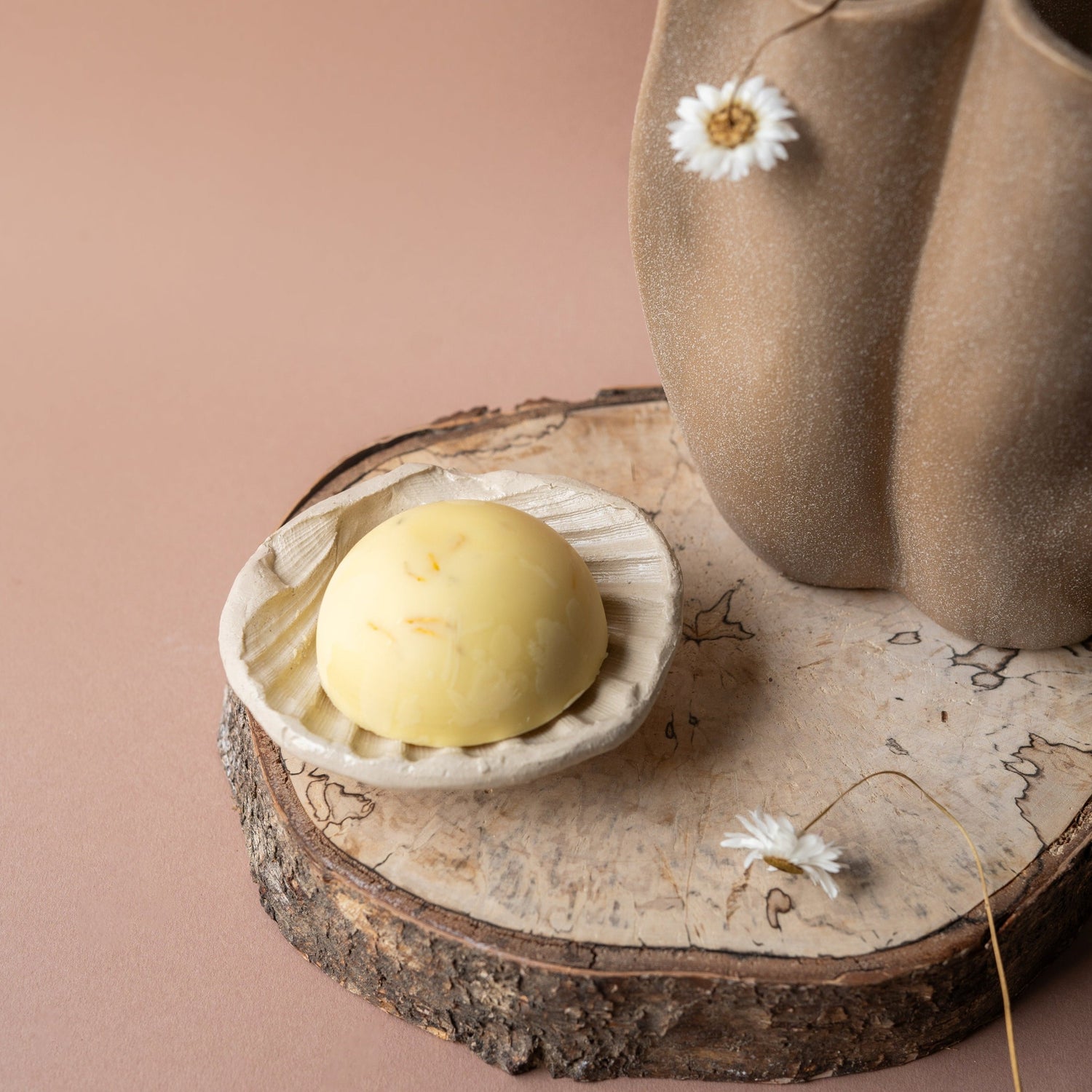 Handmade ceramic St. James Shell Natural
