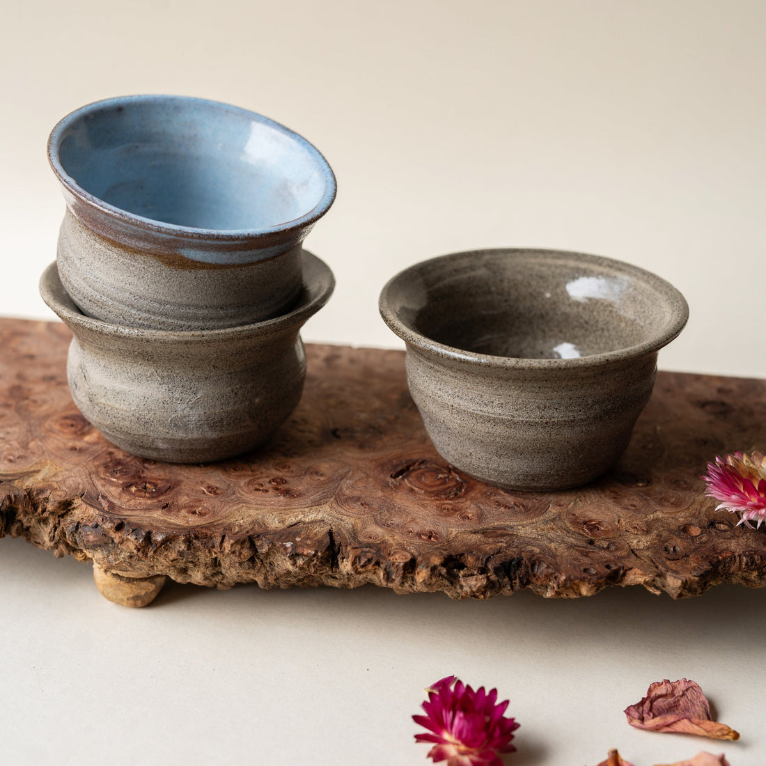 Handmade ceramic cups.