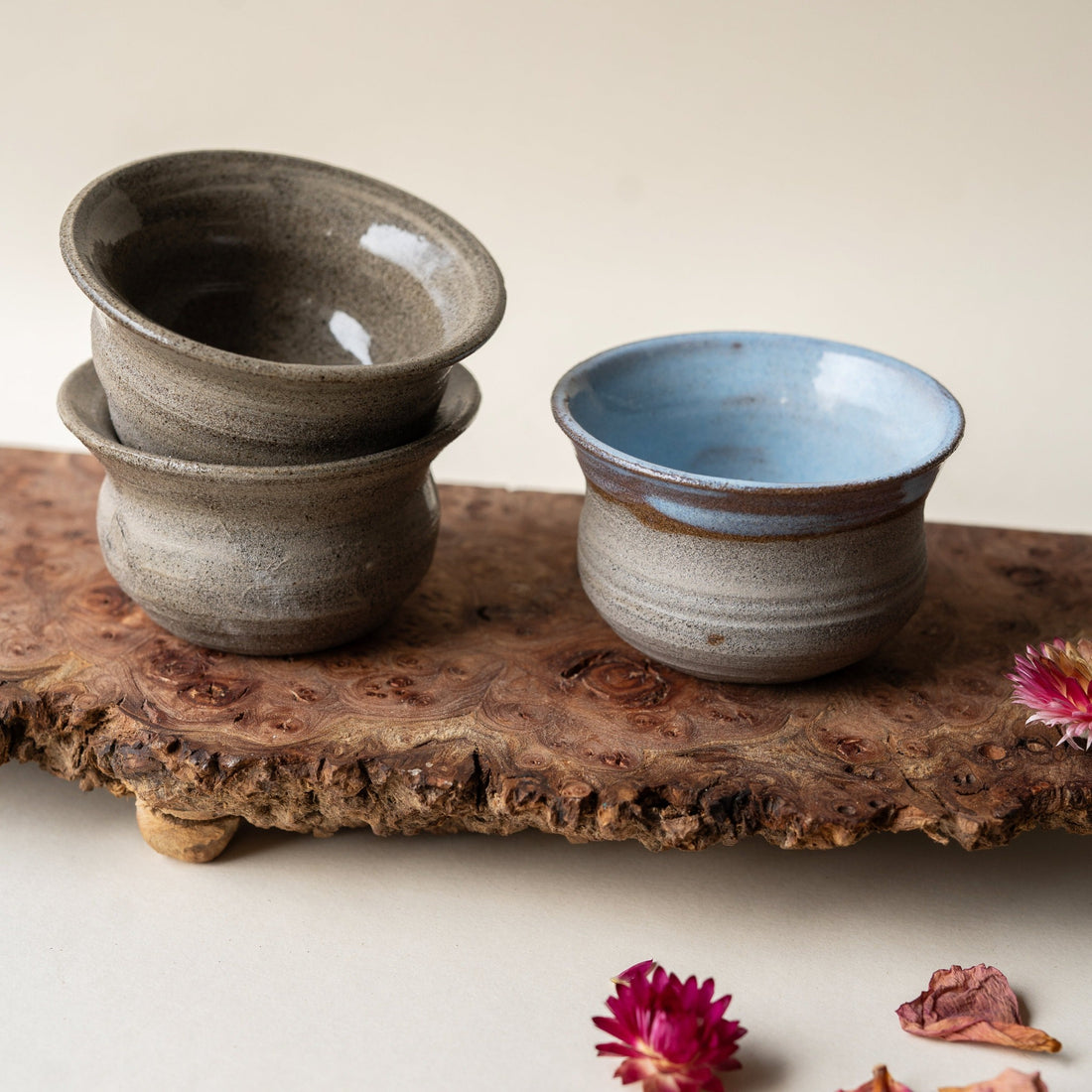 Handmade ceramic cups.