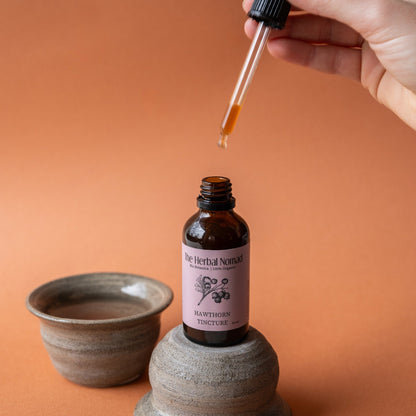 Hawthorn Tincture, handcrafted tincture 100% Organic.