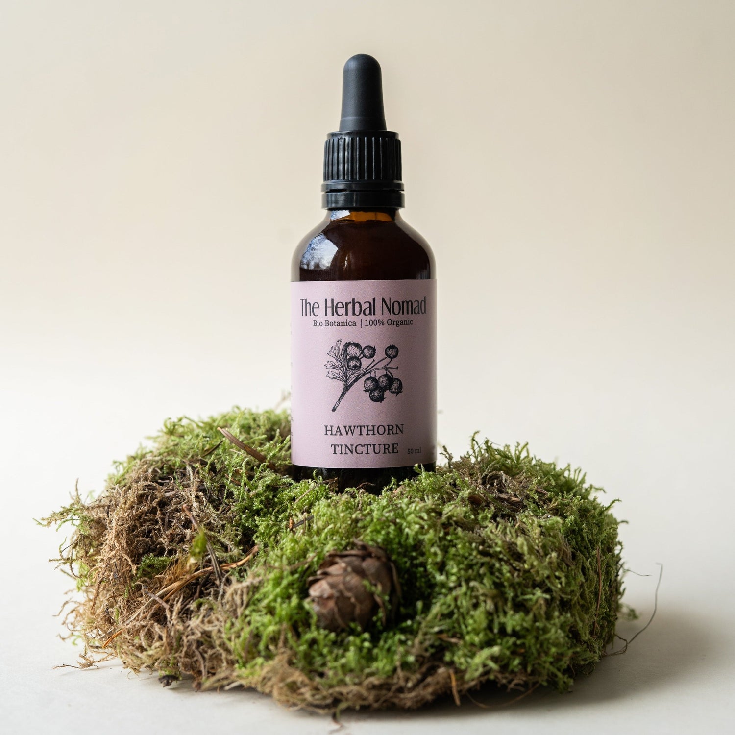 Hawthorn Tincture, handcrafted tincture 100% Organic.