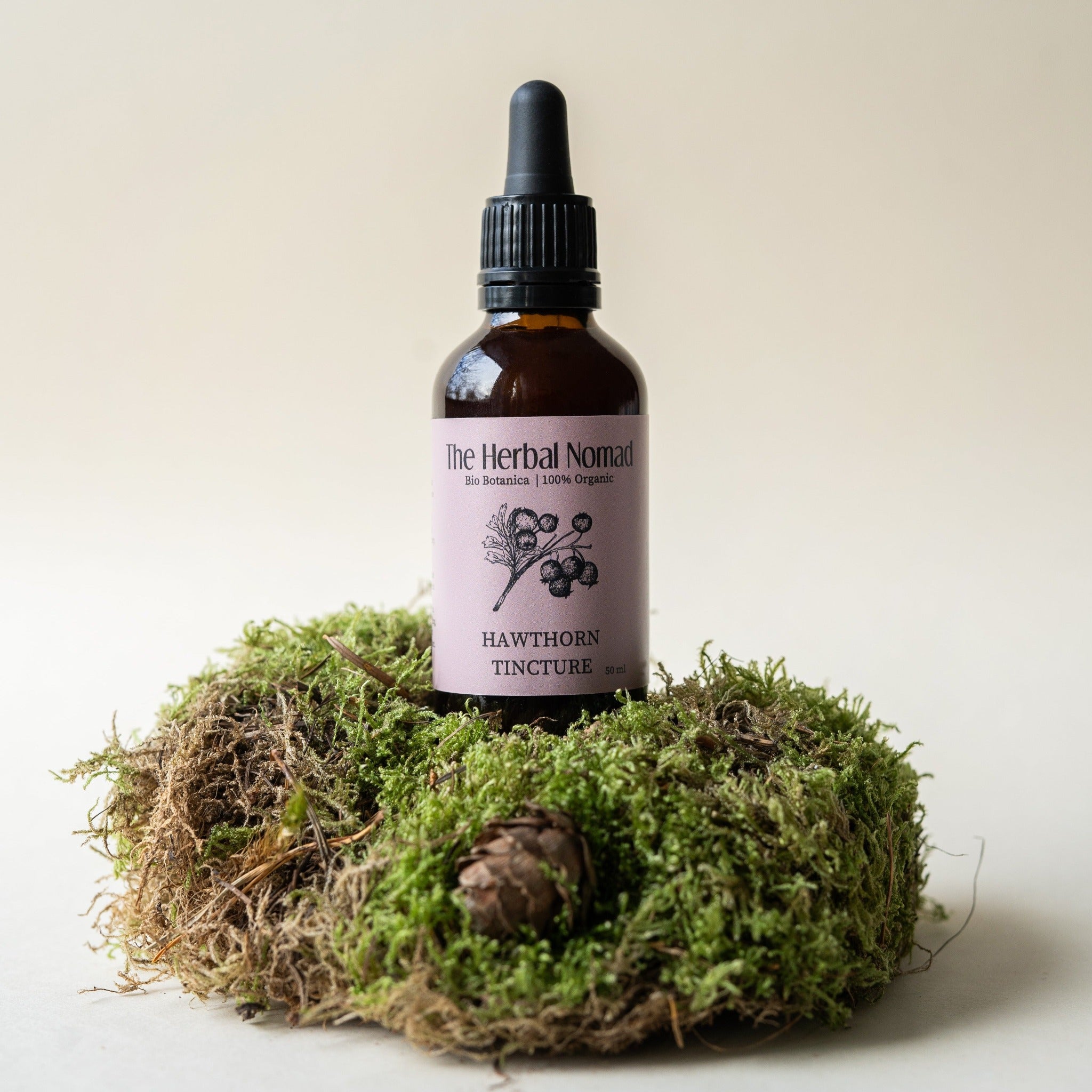Hawthorn Tincture, handcrafted tincture 100% Organic.