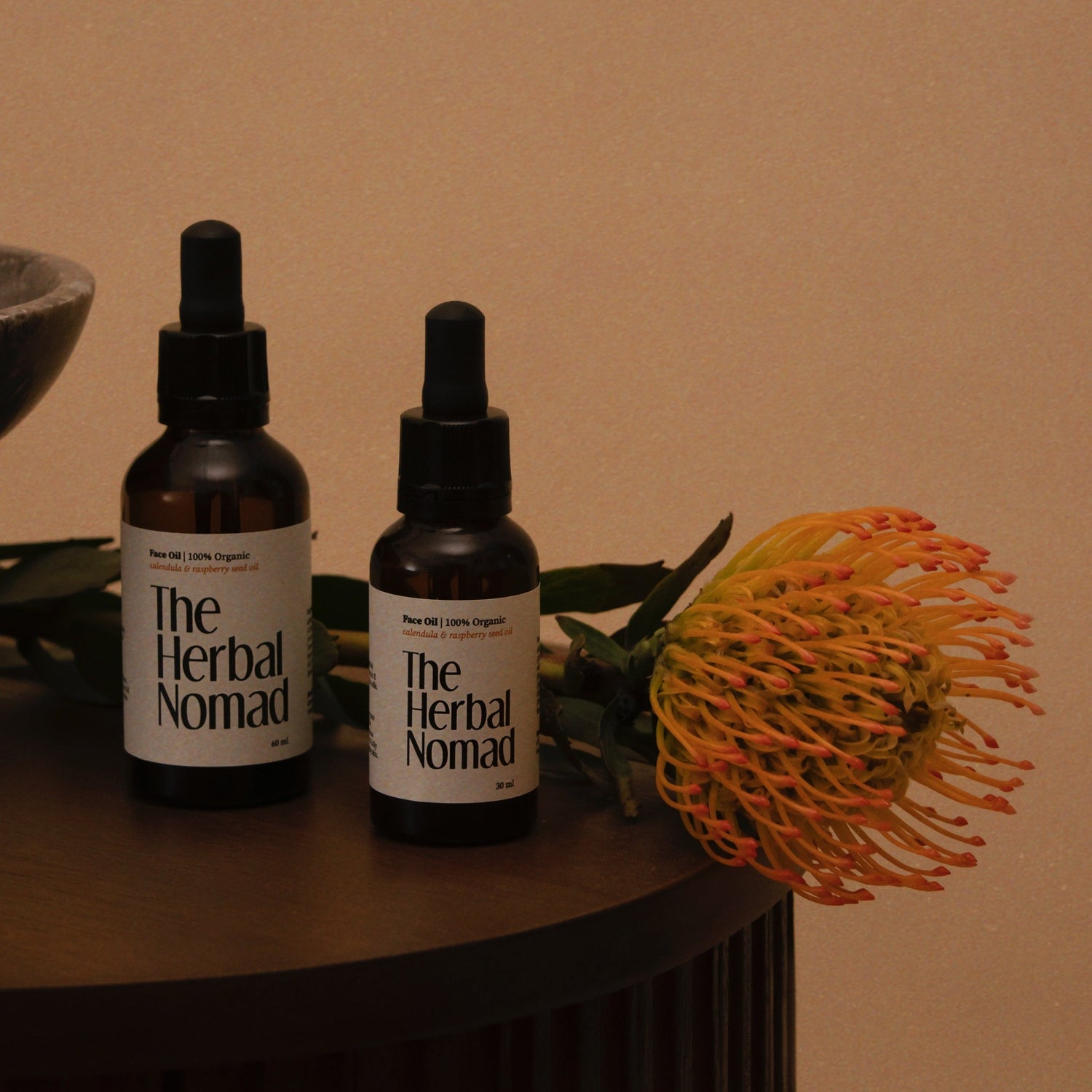 Face Oil, handcrafted with Calendula and raspberry oil. 100% Organic